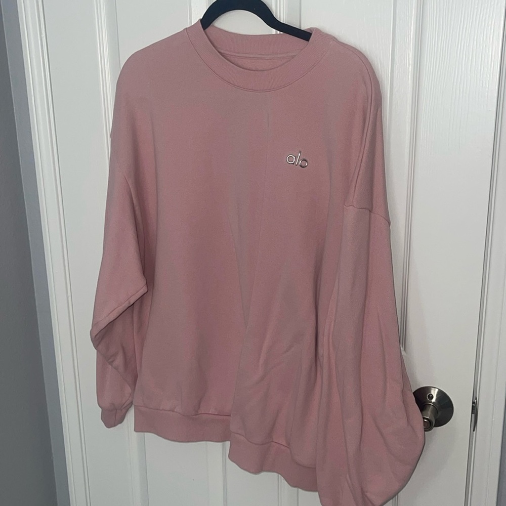 NWOT Alo BALLET PINK accolade crew